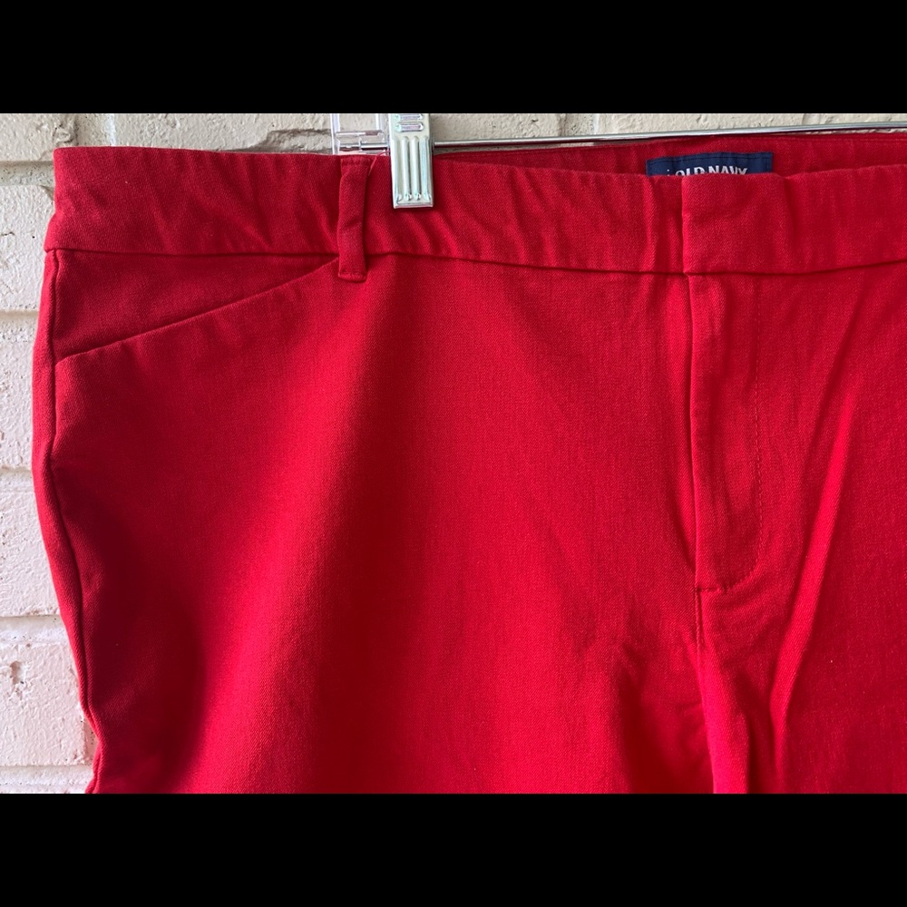 Old Navy Pixie Mid-Rise Pants for Women (Robbie Red)